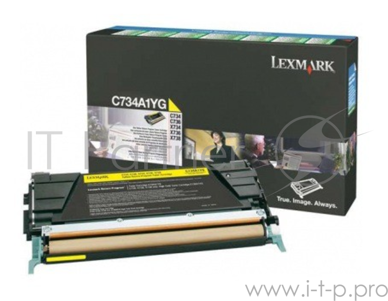 Картридж Lexmark c73x/x73x Return 6K Желтый