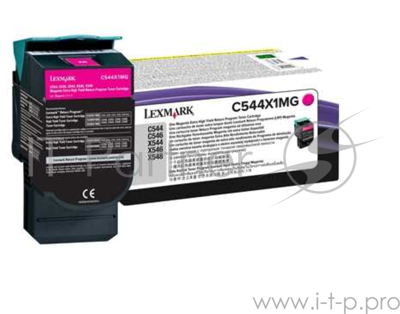 Картридж Lexmark пурпуный для C544dn, C544dtn, C544dw, C546dtn, X544dn, X544dtn Return Program 4K