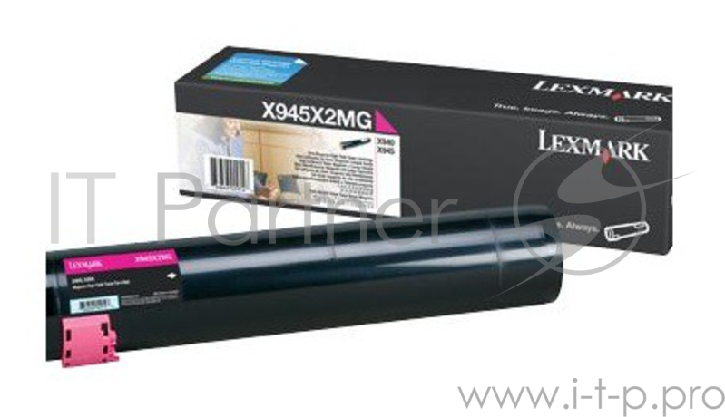 Тонер картридж Lexmark X945X2MG пурпурный для X94X (22 000 стр)