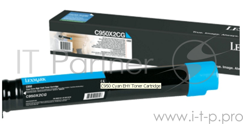 Тонер картридж Lexmark C950X2CG cyan для C950