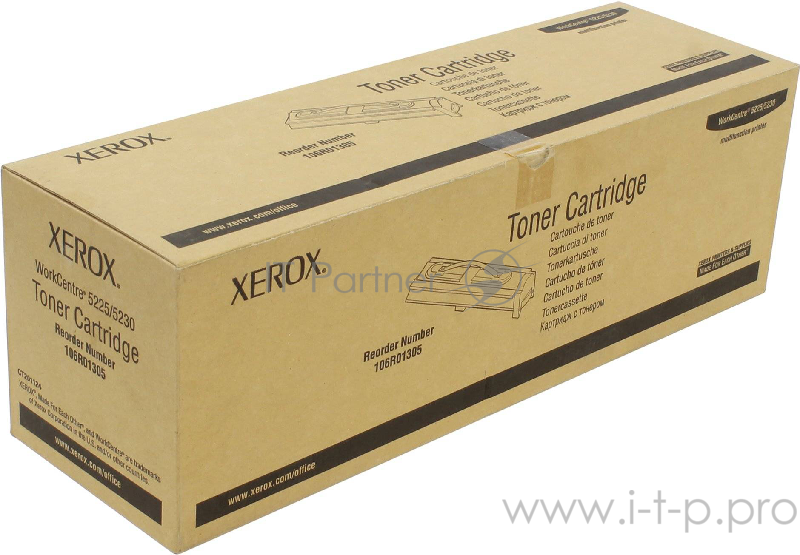Тонер Картридж Xerox 106R01305 черный для Xerox WC 5225/5230 (30000стр.)