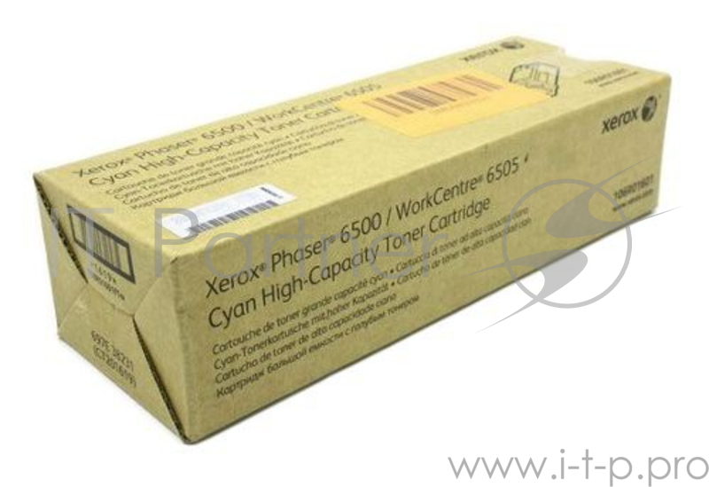 Тонер Картридж Xerox 106R01601 голубой,cyan (2500 cтр) для Xerox Ph 6500/WC 6505 (Channels)