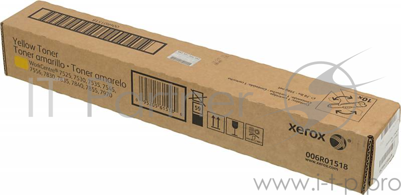 Тонер Картридж Xerox 006R01518 желтый для Xerox WC7545/7556 (15000стр.)