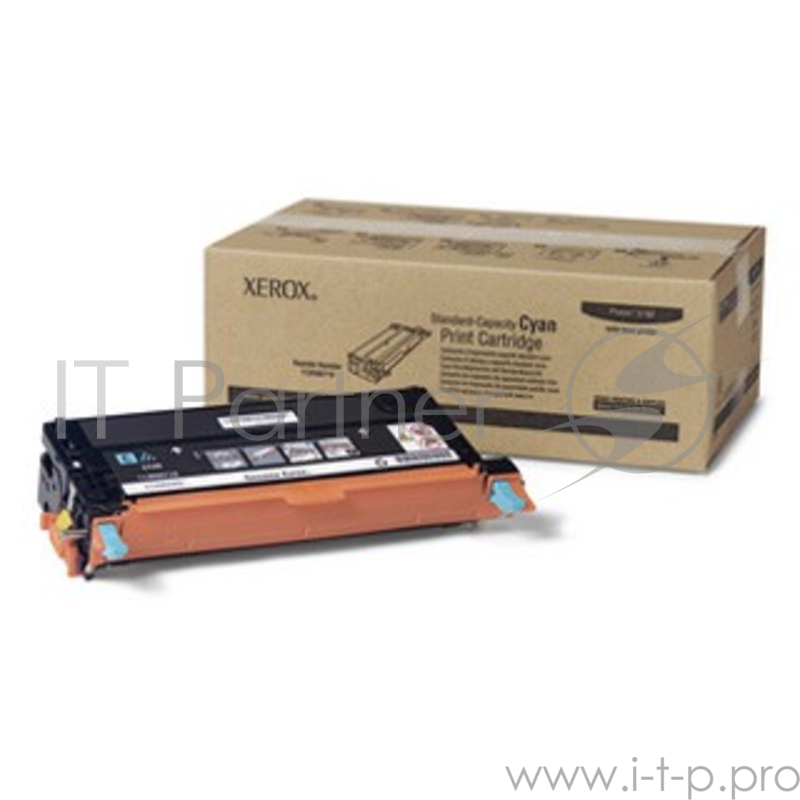 Тонер Картридж Xerox 113R00719 голубой, cyan (2000 стр) для Xerox Ph 6180/6180 (Channels)