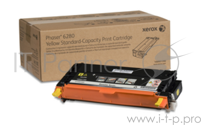 Тонер Картридж Xerox 106R01390 желтый,yellow (2200 стр.) для Phaser 6280 (Channels)