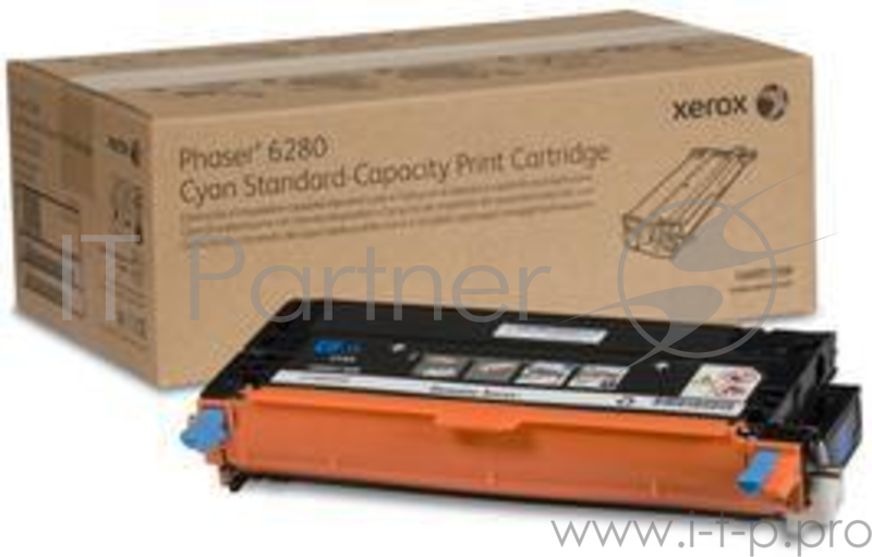 Тонер Картридж Xerox 106R01388 голубой,cyan (2200 стр.) для Phaser 6280 (Channels)