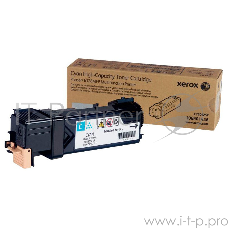 Тонер катридж XEROX 106R01456 голубой,cyan (2500 стр) для Phaser 6128 MFP (Channels)