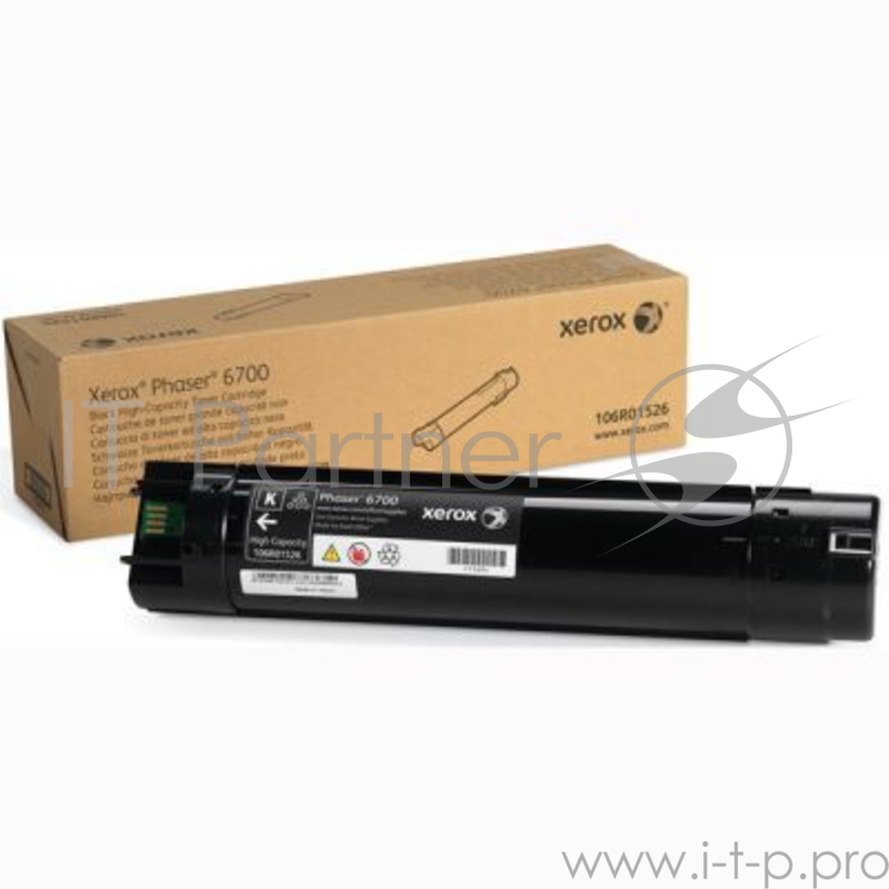 Тонер-картридж XEROX 106R01526 чёрный,black (18000 стр.)для Phaser 6700 (Channels)