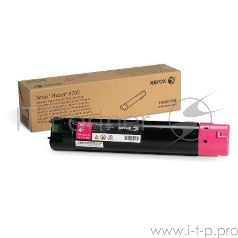 Тонер-Картридж XEROX 106R01524 пурпурный,magenta (12000 стр.) для Phaser 6700 (Channels)