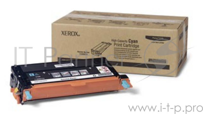 Тонер Картридж Xerox 113R00723 голубой, cyan (6000 стр) для Xerox Ph 6180 (Channels)