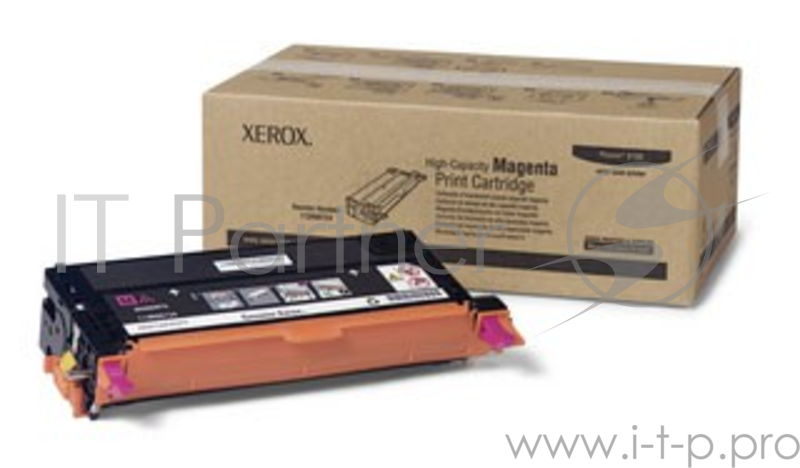 Тонер Картридж Xerox 113R00724 пурпурный,magenta (6000 стр) для Xerox Ph 6180 (Channels)
