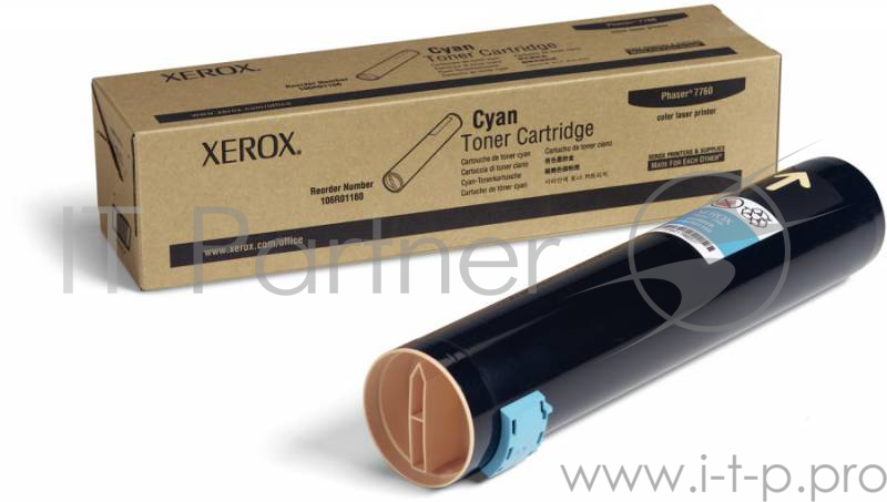 Тонер Картридж Xerox 106R01160 голубой,cyan (25000 стр.) для Xerox Ph 7760 (Channels)