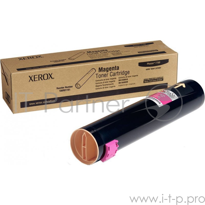 Тонер Картридж Xerox 106R01161 пурпурный,magenta (25000 стр.) для Phaser 7760 (Channels)