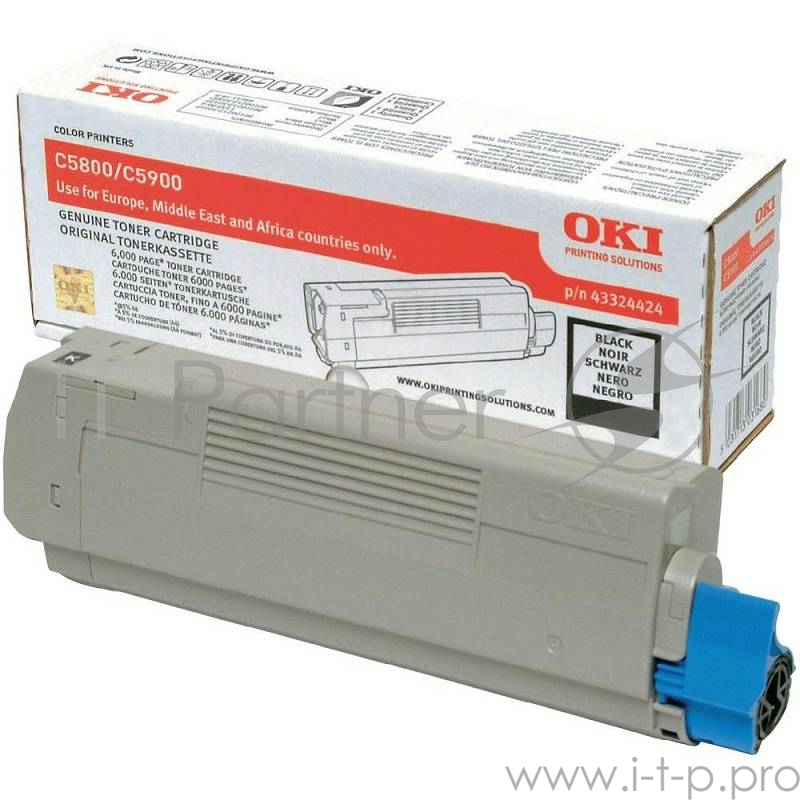 Тонер картридж Oki for C5800/5900/5550 black (6K) (43324424)