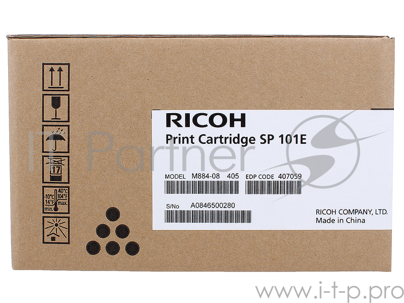 Принт-картридж Ricoh SP101E черный, для Aficio SP100/SP100SU/SP100SF. (2000 стр.)