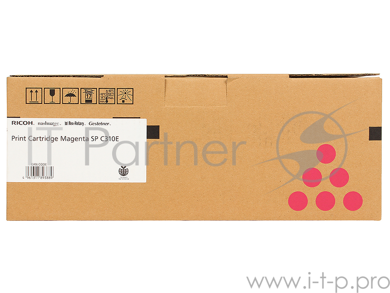 Принт-картридж Ricoh тип SPC310E Magenta (407640/406350), малиновый, 2800 отпечатков (для SP C320DN), 2500 отпечатков (для SP C242DN/C242SF), 2300 стр. A4 (5%, ISO 2800, для SP C340/ C342DN), для Aficio SP C231SF/C232SF/ SP C231N/C232DN/C311N/C312DN/