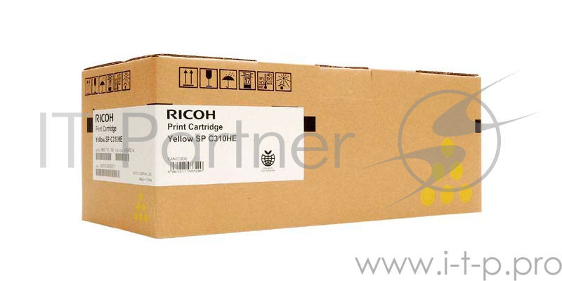 Принт-картридж Ricoh тип SPC310E Yellow (407639/406351), желтый, 2800 отпечатков (для SP C320DN), 2500 отпечатков (для SP C242DN/C242SF), 2300 стр. A4 (5%, ISO 2800, для SP C340/ C342DN), для Aficio SP C231SF/C232SF/ SP C231N/C232DN/C311N/C312DN/C320