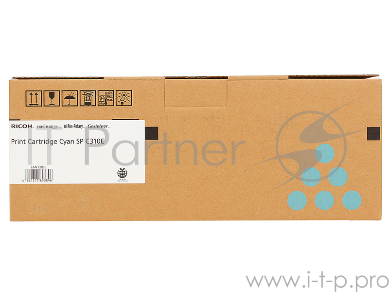 Принт-картридж Ricoh тип SPC310E Cyan (407641/406349), голубой, 2800 отпечатков (для SP C320DN), 2500 отпечатков (для SP C242DN/C242SF), 2300 стр. A4 (5%, ISO 2800, для SP C340/ C342DN), для Aficio SP C231SF/C232SF/ SP C231N/C232DN/C311N/C312DN/C320D