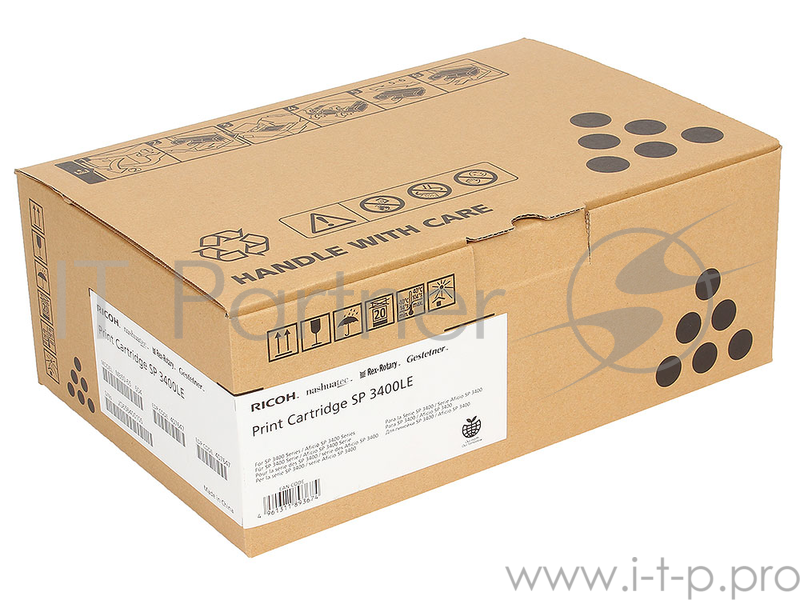 Тонер-картридж Ricoh тип SP3400LE черный для Aficio SP3400N/SP3410DN/SP3400SF/SP34 SP3500N/SP3510DN/SP3500SF/SP35 2500 отпечатков
