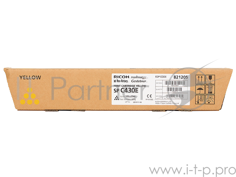 Тонер-картридж тип SP C430E желтый 15 К Aficio SP C430DN / SP C431DN
