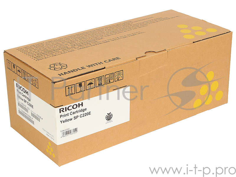 Тонер-картридж Ricoh тип SPC220E желтый для Aficio SP C220S/C221SF/C222SF/ SP C220N/C221N/C222DN/C240DN/C240 2300 отпечатков