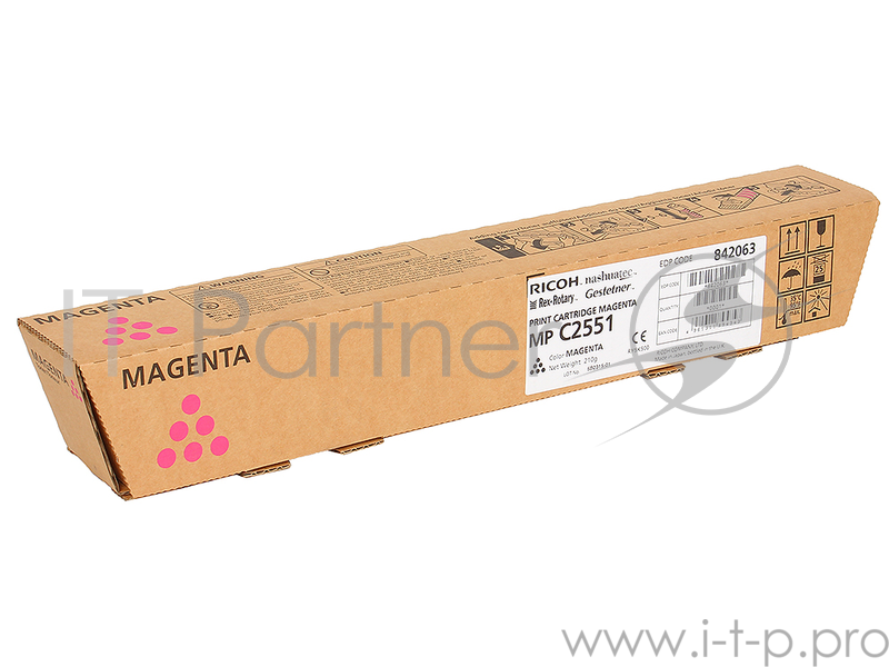 Расходные материалы Ricoh 841506/842063 Картридж тип MPC2551HE, Magenta {Aficio MP C2051/C2551, (9500стр.)}