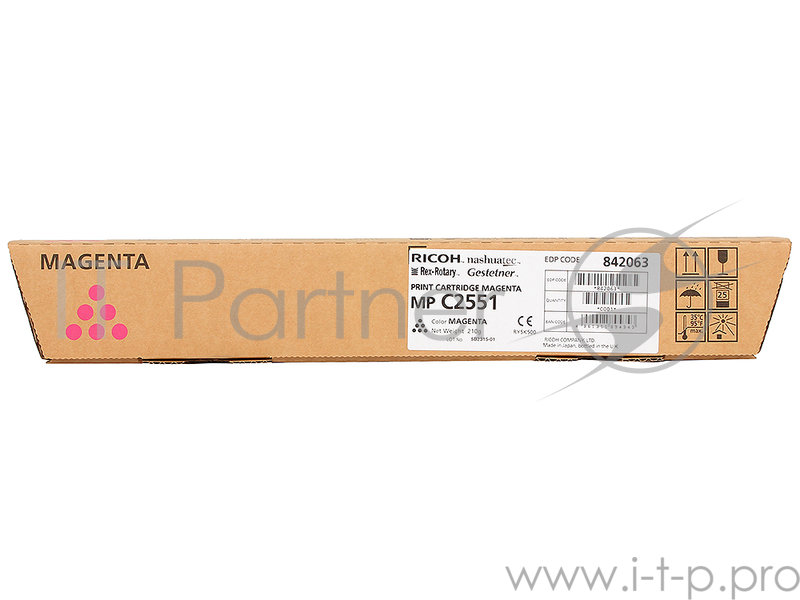 Расходные материалы Ricoh 841506/842063 Картридж тип MPC2551HE, Magenta {Aficio MP C2051/C2551, (9500стр.)}