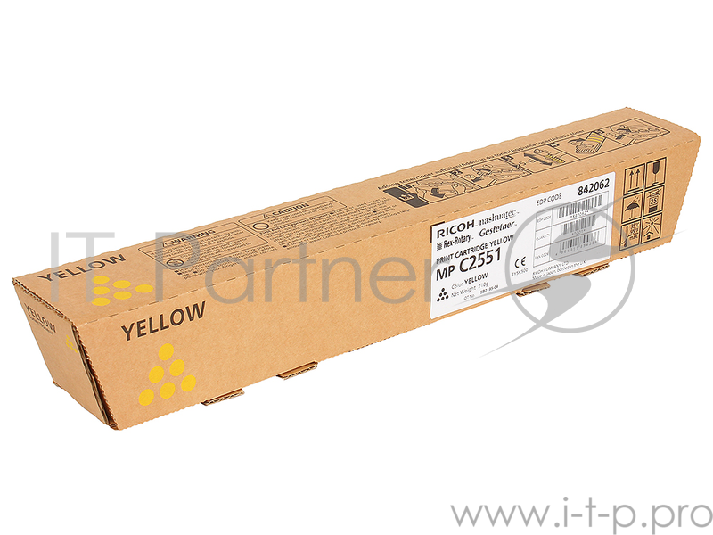 Расходные материалы Ricoh 841507/842062 Картридж тип MPC2551HE, Yellow {Aficio MP C2051/C2551, (9500стр.)}