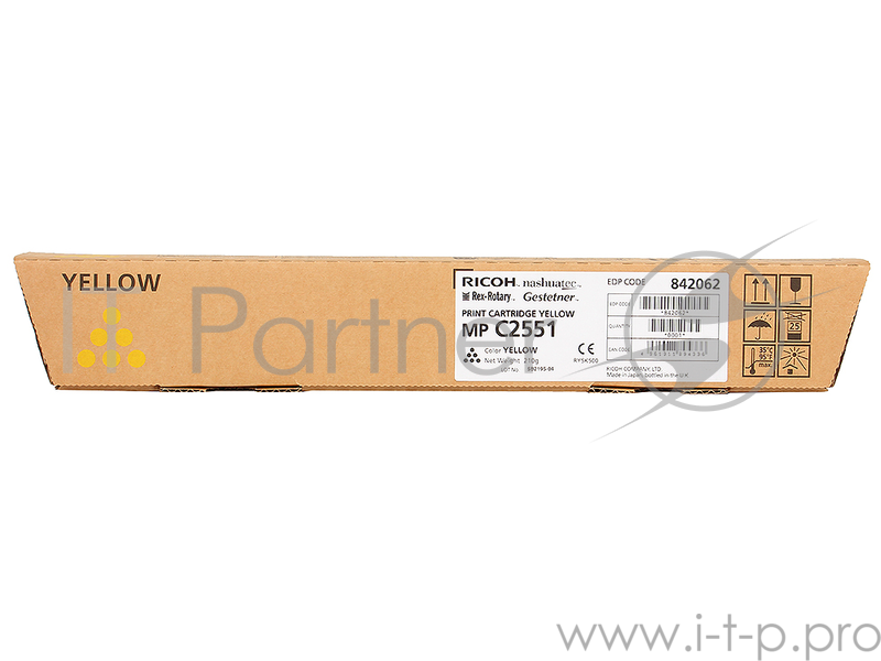 Расходные материалы Ricoh 841507/842062 Картридж тип MPC2551HE, Yellow {Aficio MP C2051/C2551, (9500стр.)}