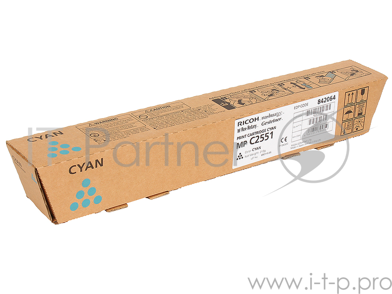 Расходные материалы Ricoh 841505/842064 Картридж тип MPC2551HE, Cyan {Aficio MP C2051/C2551, (9500стр.)}