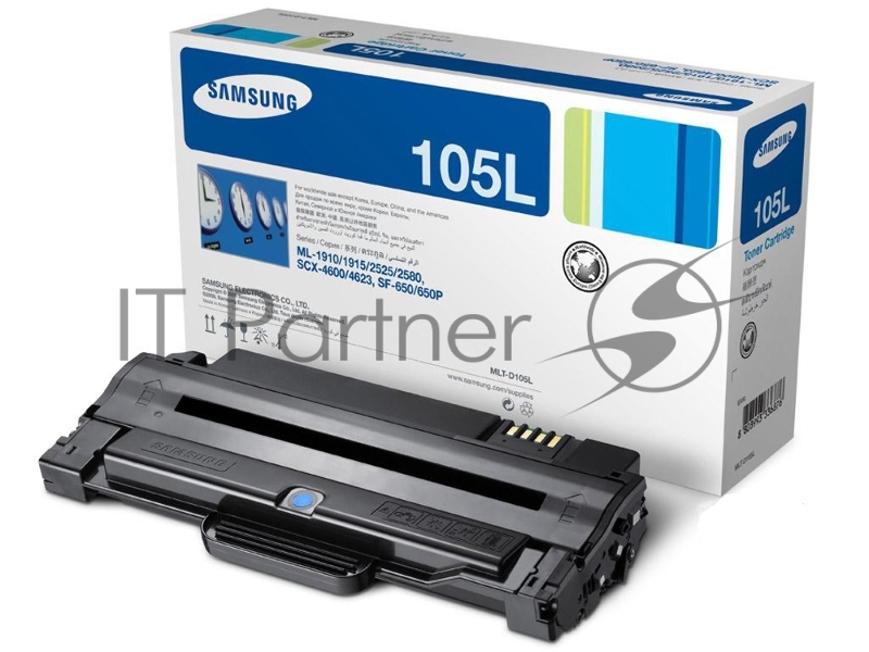 Тонер Картридж Samsung MLT-D105L черный для Samsung ML-1910/1950/SCX-4600/4623 (2500стр.)