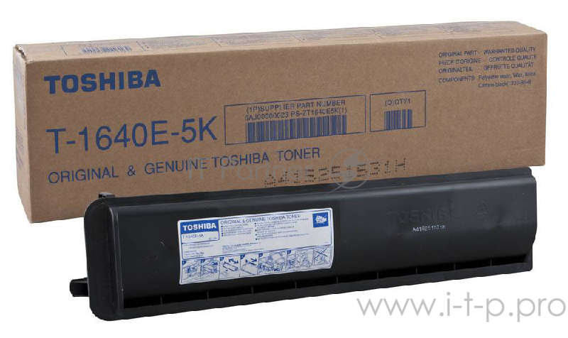 Расходные материалы Toshiba 6AJ00000023 Тонер T-1640E-5K, Black {e-Studio 163/165/166/167/203/205, (5 900 стр.)}