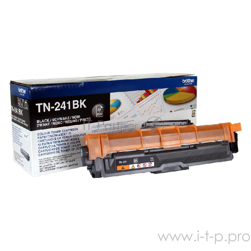 Тонер Картридж Brother TN241BK черный для Brother HL3140/3170 (1400стр.)