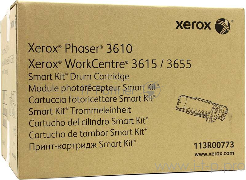 Фотобарабан (Drum) Xerox 113R00773 ч/б.печ.:85000стр монохромный (принтеры и МФУ) для P3610/WC3615/WC3655 (channels)