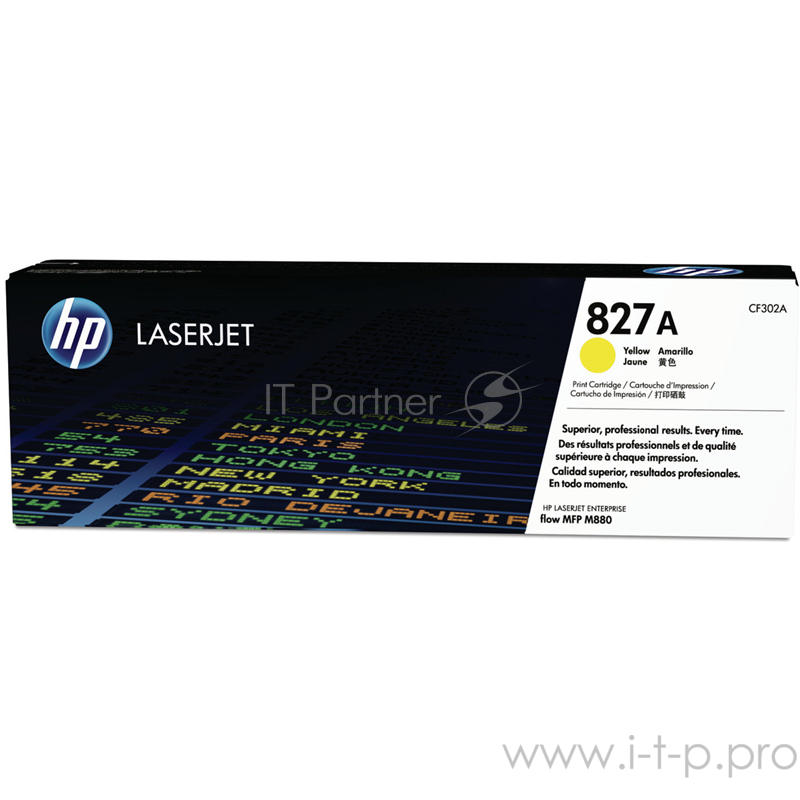 Тонер Картридж HP 827A CF302A желтый для HP CLJ Ent M880