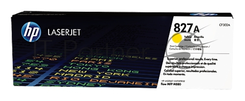 Тонер Картридж HP 827A CF302A желтый для HP CLJ Ent M880