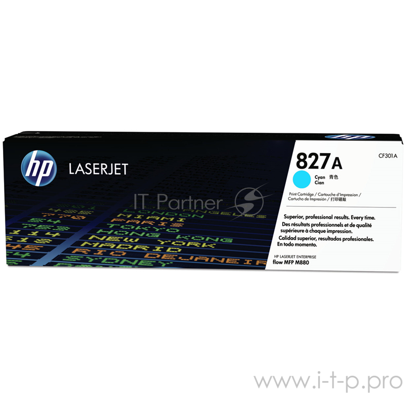 Тонер Картридж HP 827A CF301A голубой для HP CLJ Ent M880