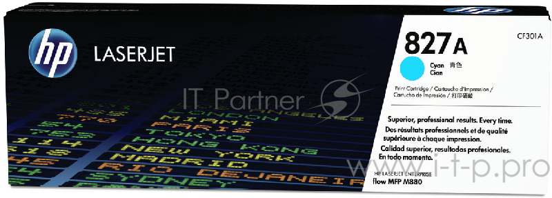 Тонер Картридж HP 827A CF301A голубой для HP CLJ Ent M880