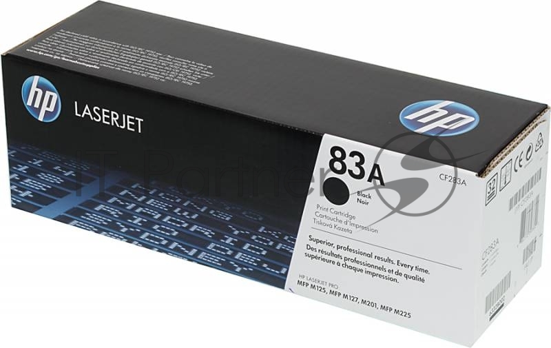 Тонер Картридж HP 83A CF283A черный для HP LJ Pro M125nw/M127fw (1500стр.)