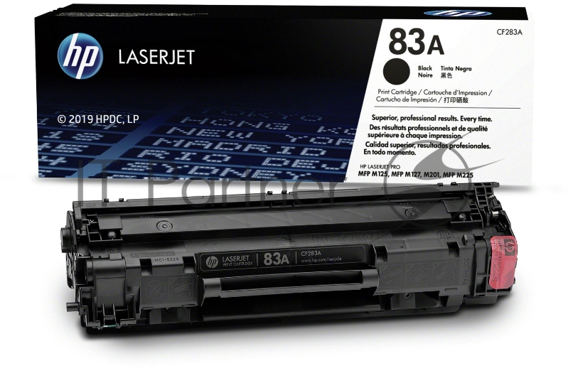 Тонер Картридж HP 83A CF283A черный для HP LJ Pro M125nw/M127fw (1500стр.)