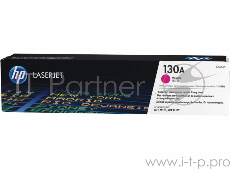 Тонер Картридж HP 130A CF353A пурпурный для HP M153/M176/M177