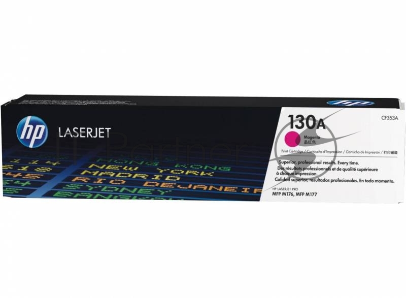 Тонер Картридж HP 130A CF353A пурпурный для HP M153/M176/M177