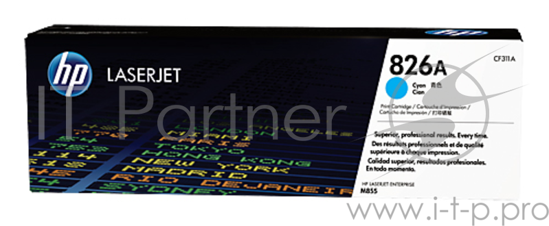 Тонер Картридж HP 826A CF311A голубой для HP CLJ Ent M855