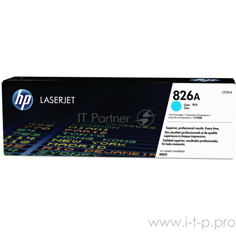 Тонер Картридж HP 826A CF311A голубой для HP CLJ Ent M855