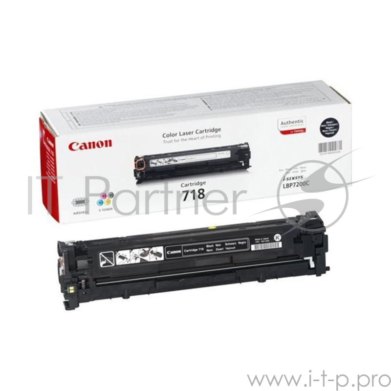 Тонер-картридж Canon Cartridge 718BK 2P (2662B005) Black черный, 6800 стр. (двойная упаковка: 2шт х 3400 стр), для LBP7200/MF8330/8350