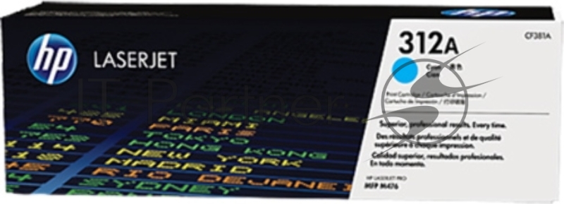 Тонер Картридж HP 312A CF381A голубой для HP CLJ Pro M476 (2400стр.)