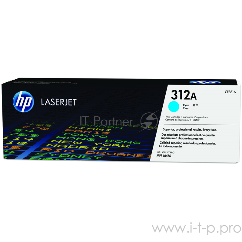 Тонер Картридж HP 312A CF381A голубой для HP CLJ Pro M476 (2400стр.)