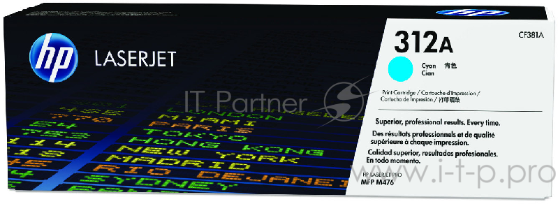 Тонер Картридж HP 312A CF381A голубой для HP CLJ Pro M476 (2400стр.)