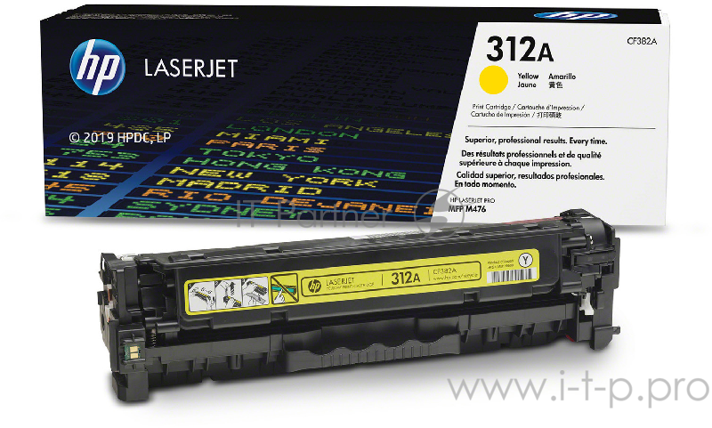 Тонер Картридж HP 312A CF382A желтый для HP CLJ Pro M476 (2400стр.)