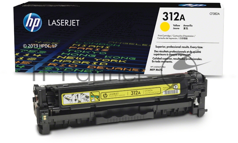 Тонер Картридж HP 312A CF382A желтый для HP CLJ Pro M476 (2400стр.)